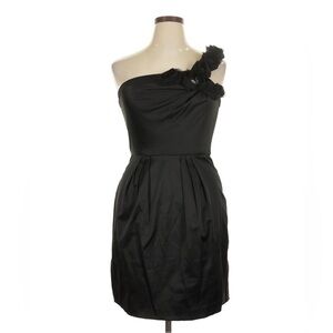 Bisou Bisou black 1 shoulder black dress in excellent like new condition size 14